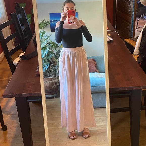 ZARA Flowy Pale Pink Pants - Picture 7 of 7